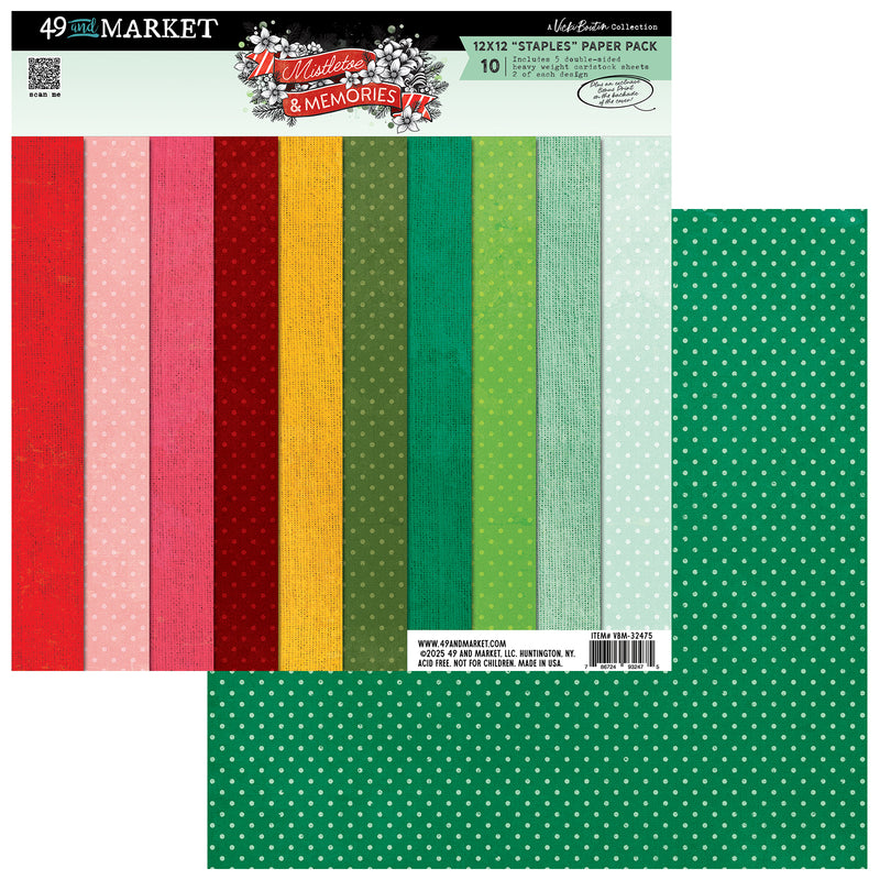 49 & Market - Mistletoe and Memories 12x12 Staples Pack