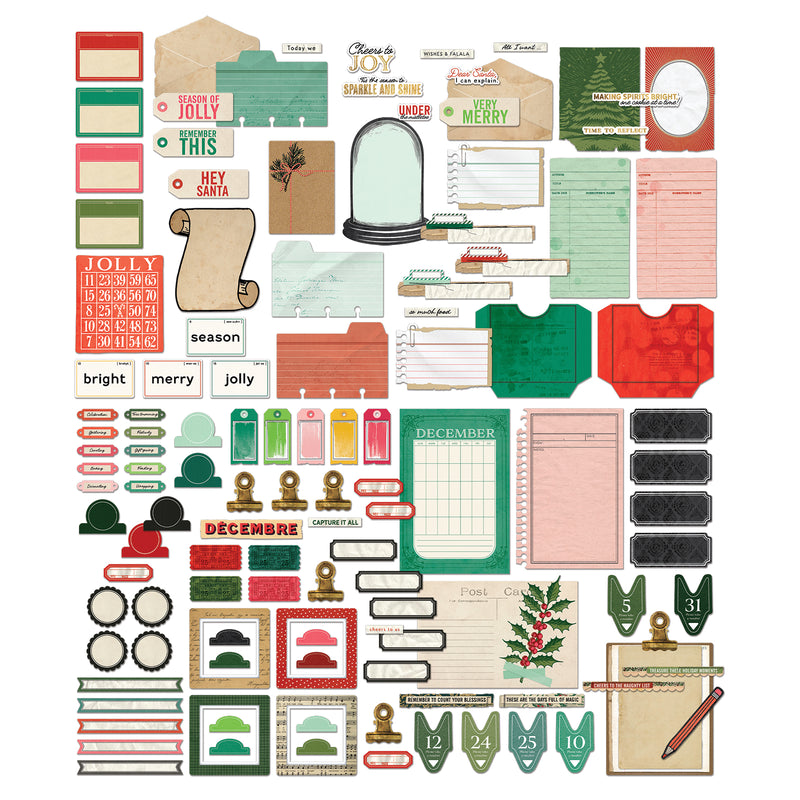 49 & Market - Mistletoe and Memories Journaling Die Cuts