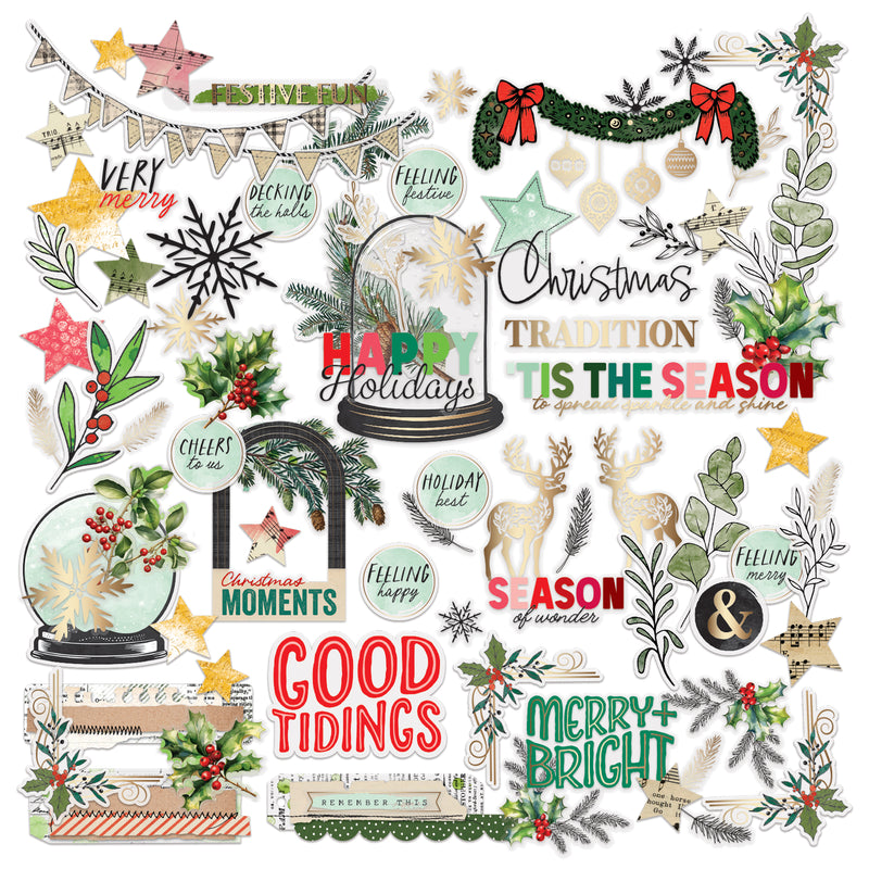 49 & Market - Mistletoe and Memories Foiled Die Cuts