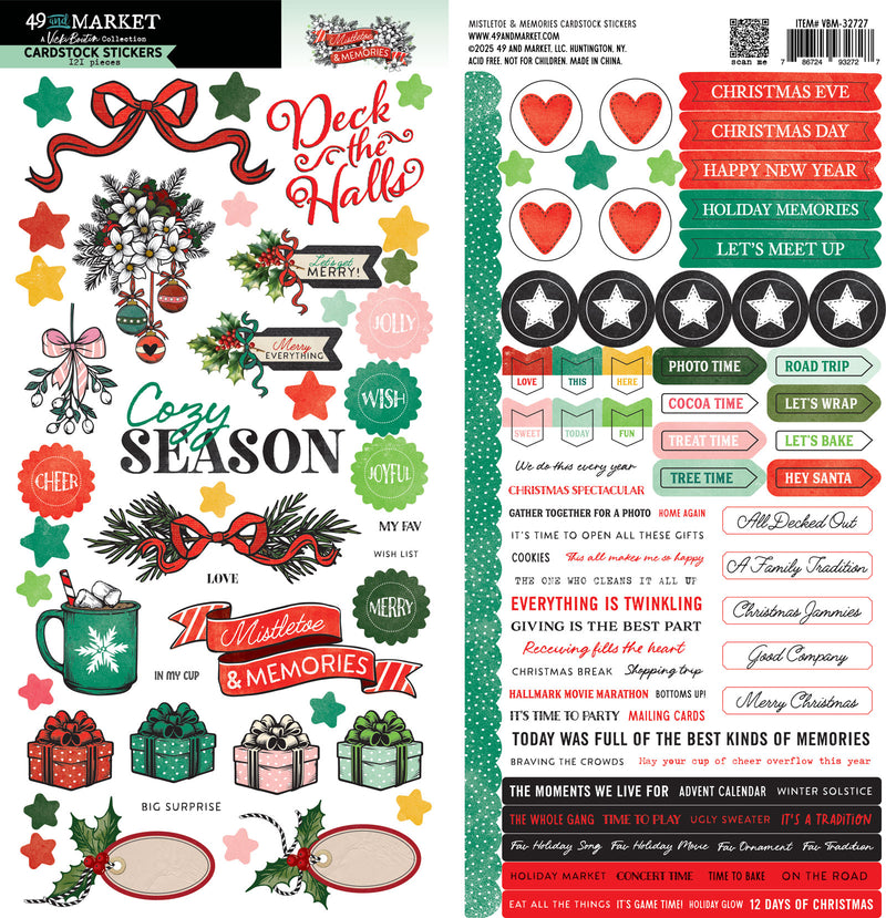 49 & Market - Mistletoe and Memories Cardstock Stickers