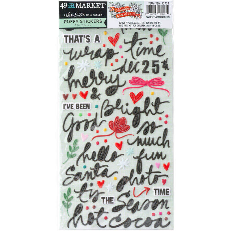 49 & Market - Mistletoe and Memories Puffy Stickers