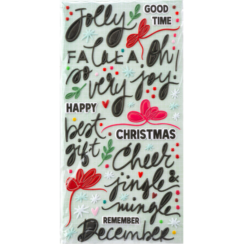 49 & Market - Mistletoe and Memories Puffy Stickers