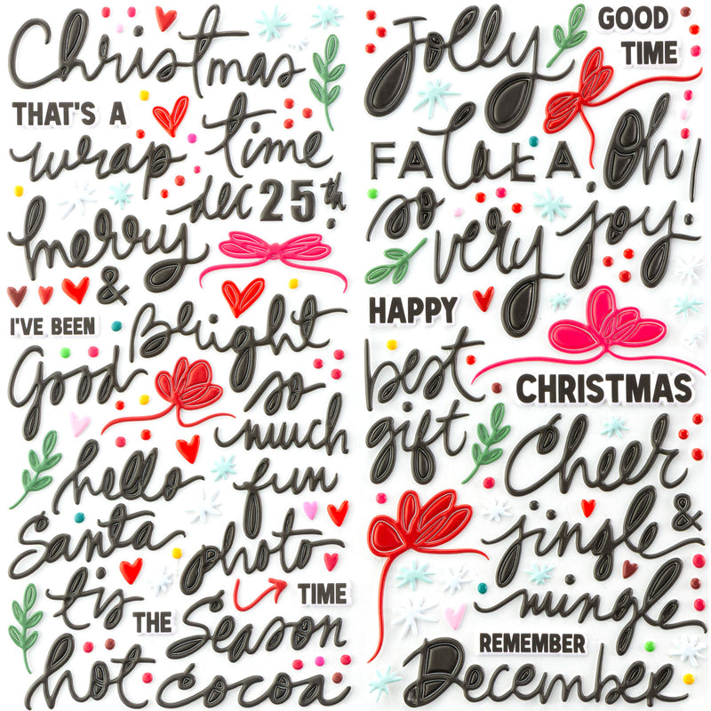 49 & Market - Mistletoe and Memories Puffy Stickers