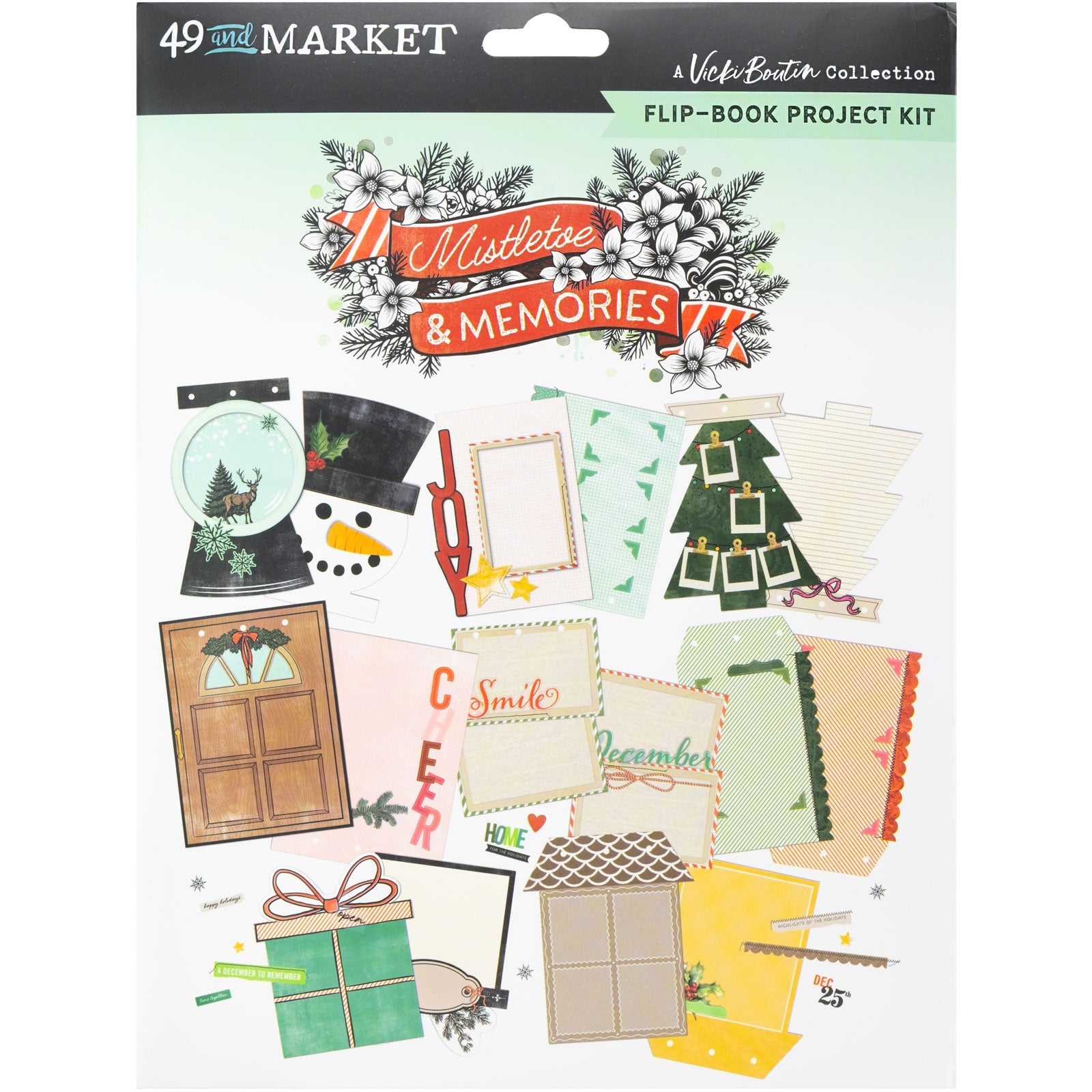 BACK SOON 49 & Market Mistletoe and Memories Flip Book Kit