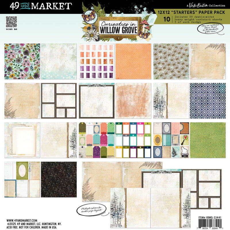 PREORDER - 49 & Market - Curiosities in Willow Grove 12x12 Starters Pack