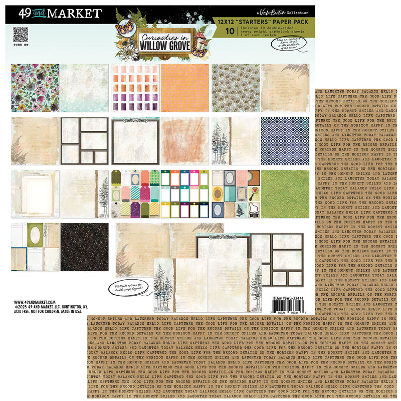PREORDER - 49 & Market - Curiosities in Willow Grove 12x12 Starters Pack