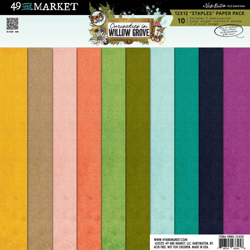 PREORDER - 49 & Market - Curiosities in Willow Grove 12x12 Staples Pack