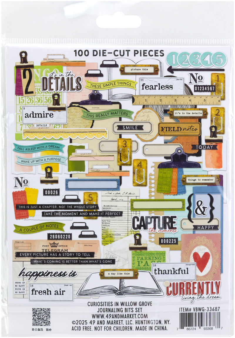 COMING SOON - 49 & Market - Curiosities in Willow Grove Ephemera Journaling Bits