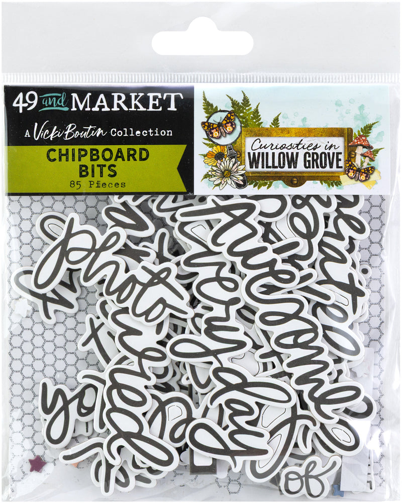 COMING SOON - 49 & Market - Curiosities in Willow Grove Chipboard Bits