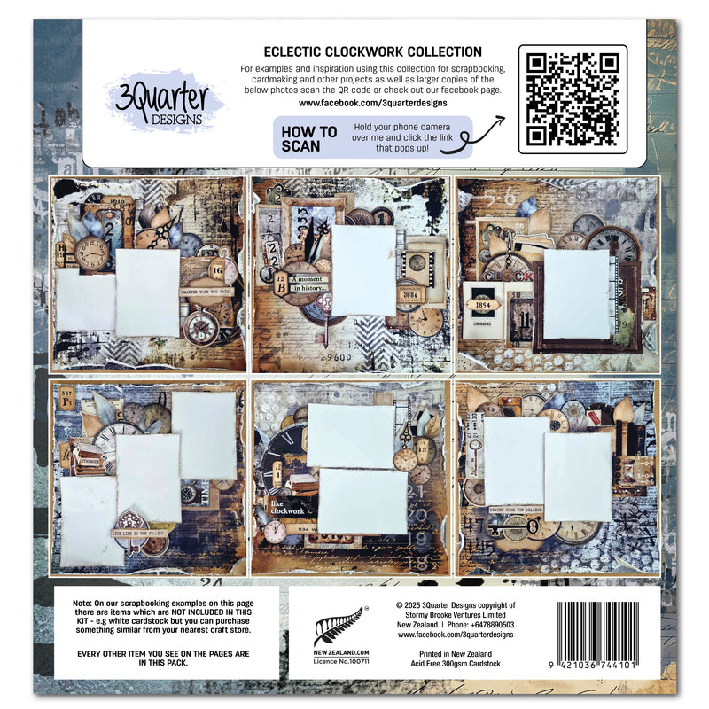 3Quarter Designs - Eclectic Clockwork 12x12 Collection