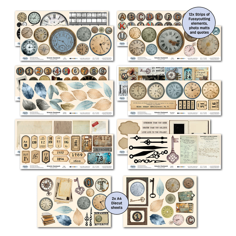 3Quarter Designs - Eclectic Clockwork 12x12 Collection