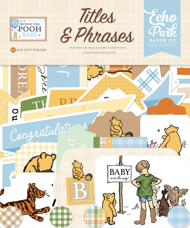 Echo Park - Winnie The Pooh Baby - Ephemera Titles & Phrases
