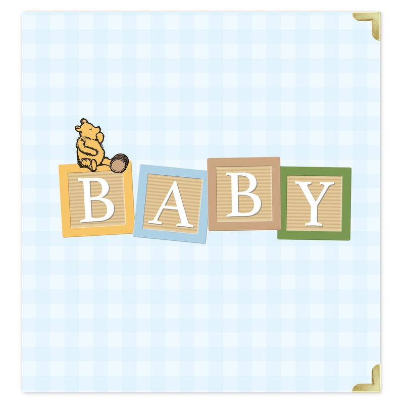 Echo Park - Winnie The Pooh Baby - 6x8 Album Baby Blocks Blue