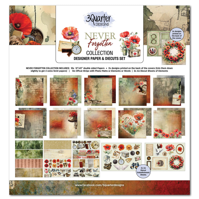 3Quarter Designs - Never Forgotten 12x12 Collection