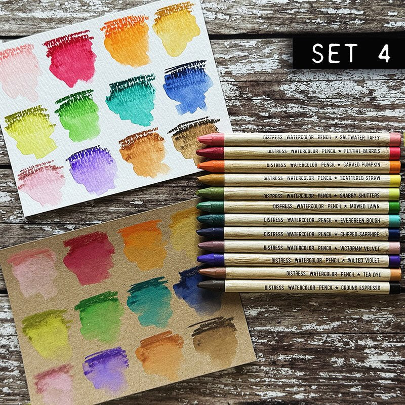 Tim Holtz Distress Watercolor Pencils Bundle - Sets 4, 5 & 6