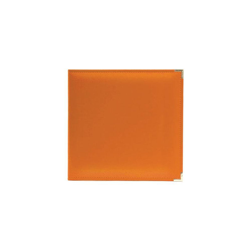 We R Memory Keepers 12x12 Leather 3-Ring Album - Orange Soda