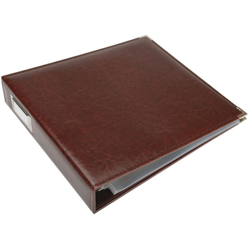 We R Memory Keepers 12x12 Leather 3-Ring Album - Cinnamon