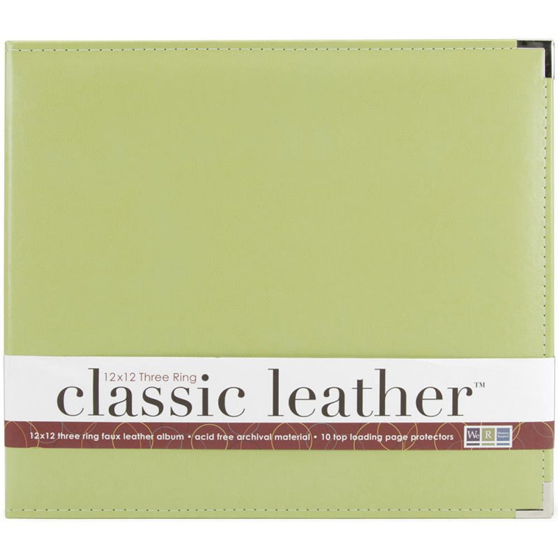 We R Memory Keepers 12x12 Leather 3-Ring Album - Kiwi