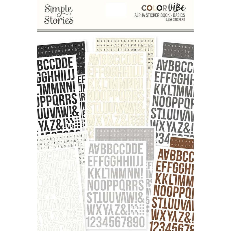 Color Vibe Alphabet Sticker Book - Basics