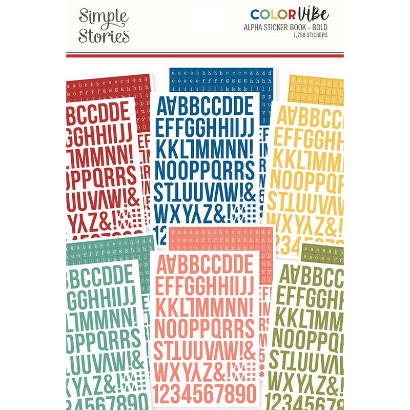 Color Vibe Alphabet Sticker Book - Bolds