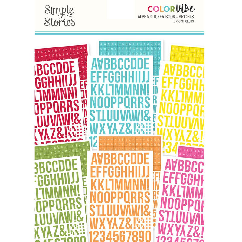 Color Vibe Alphabet Sticker Book - Brights