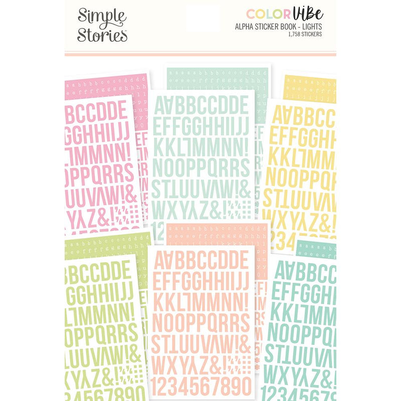 Color Vibe Alphabet Sticker Book - Lights