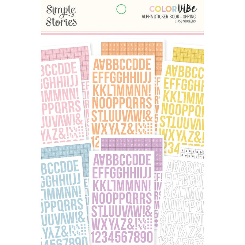 Color Vibe Alphabet Sticker Book -Spring
