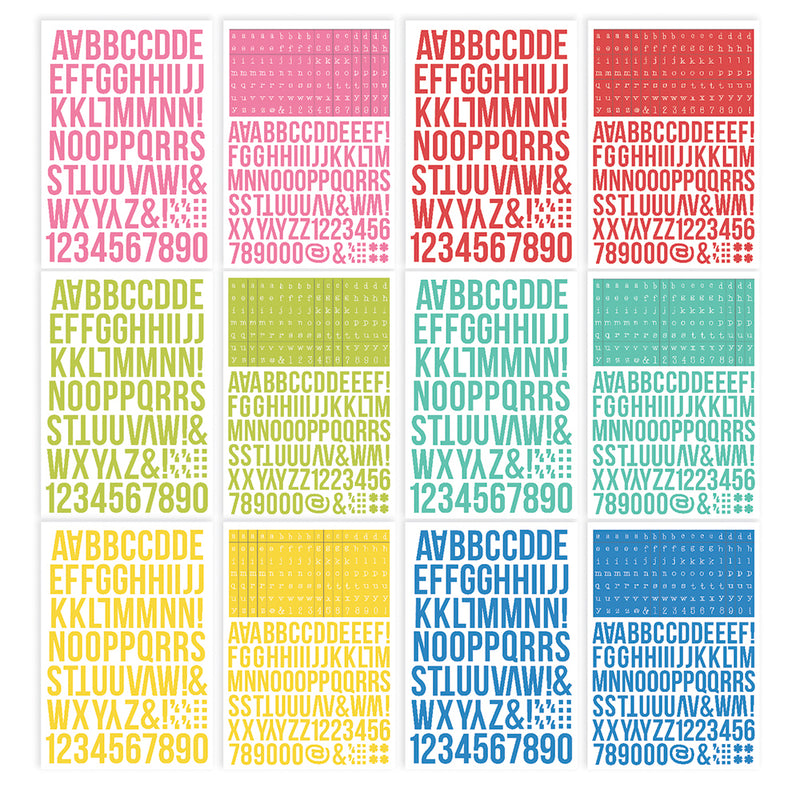 Color Vibe Alphabet Sticker Book - Summer