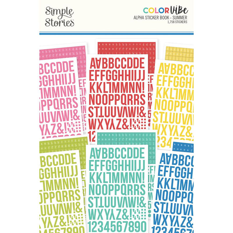 Color Vibe Alphabet Sticker Book - Summer