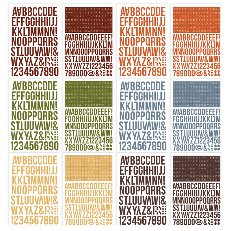 Color Vibe Alphabet Sticker Book - Fall