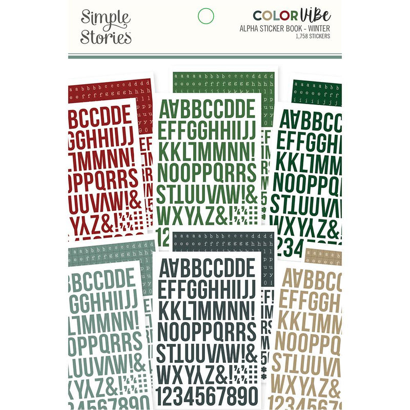 Color Vibe Alphabet Sticker Book - Winter