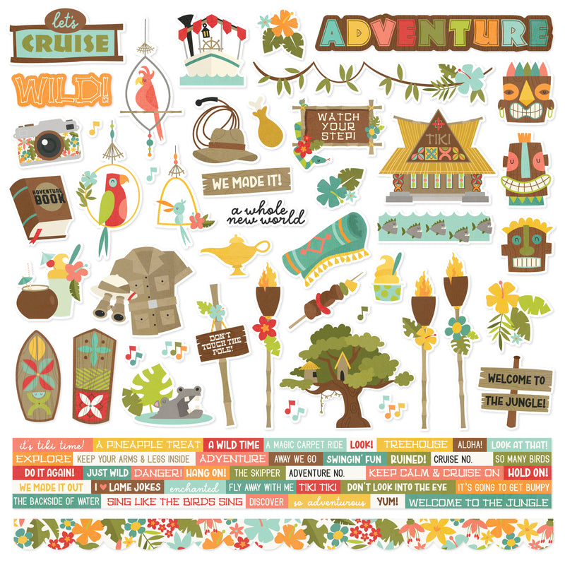 Say Cheese Adventure At The Park 12x12 Combo Stickers