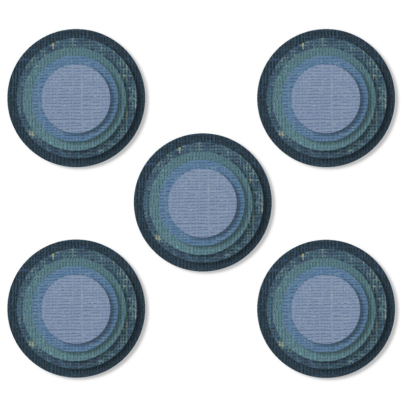 Sizzix Thinlits Dies by Tim Holtz Stacked Tiles Circles