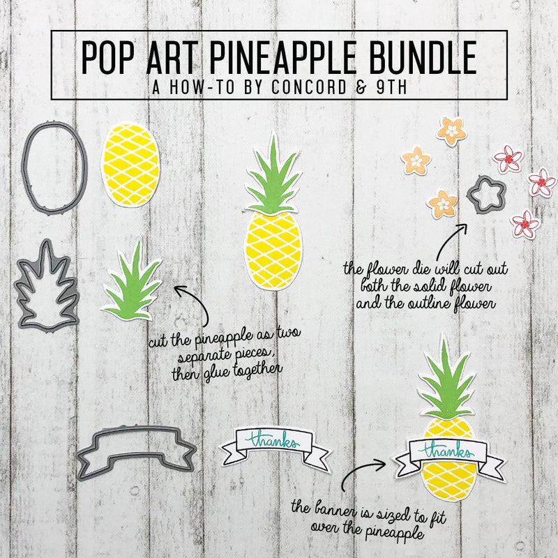 Concord & 9th Pop Art Pineapple Dies