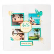 Sizzix Framelits Die Set with Stamps 13pk - Detailed Tropics