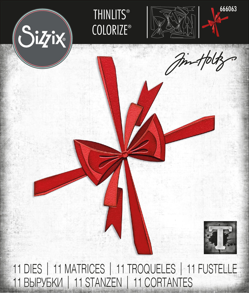 Sizzix Thinlits Dies by Tim Holtz Bowtied Colorize