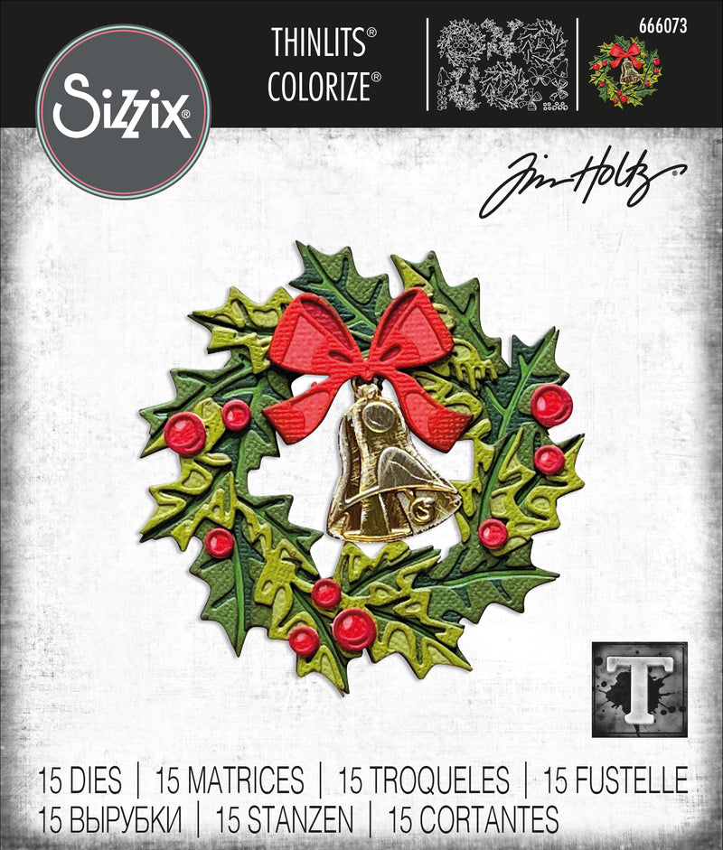 Sizzix Thinlits Dies by Tim Holtz Yuletide Colorize