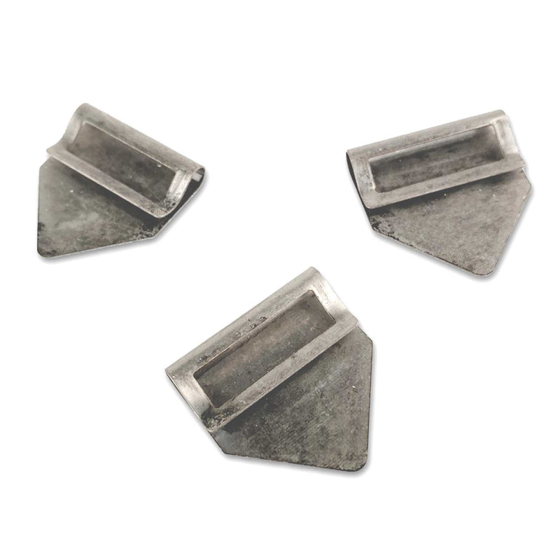 Curators Metal Index Clips - Aged Silver