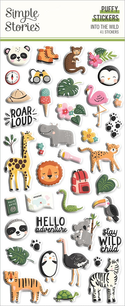 Into The Wild Puffy Stickers