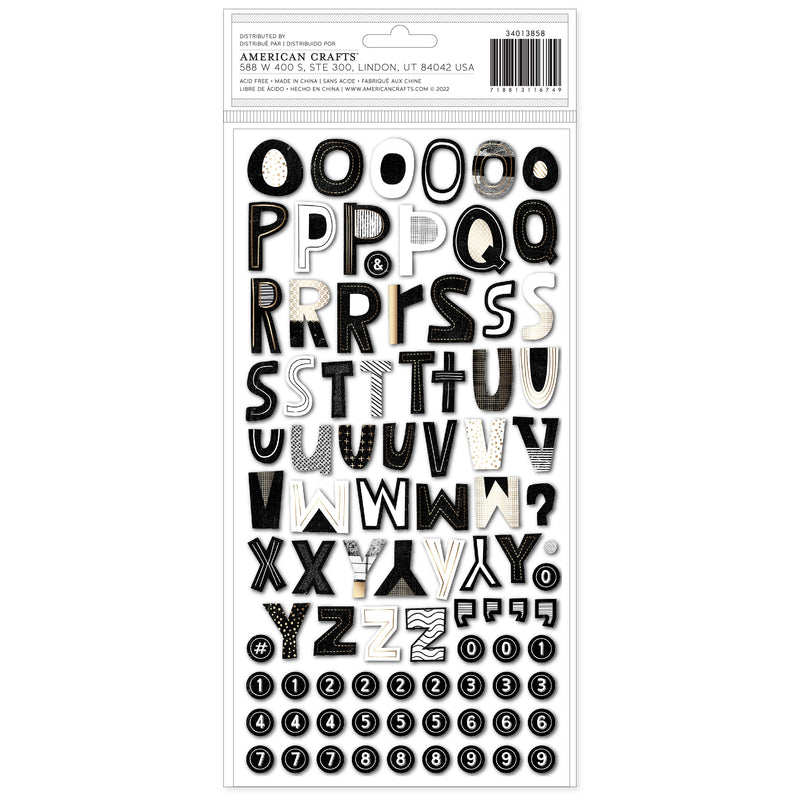 Print Shop Chipboard Thickers Alphabet