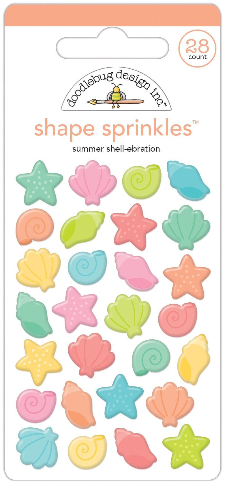 Seaside Summer Shape Sprinkles - Summer Shell-ebration