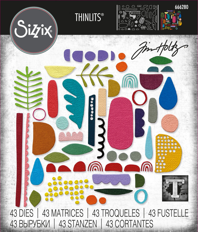 Sizzix Thinlits Dies by Tim Holtz Abstract Elements