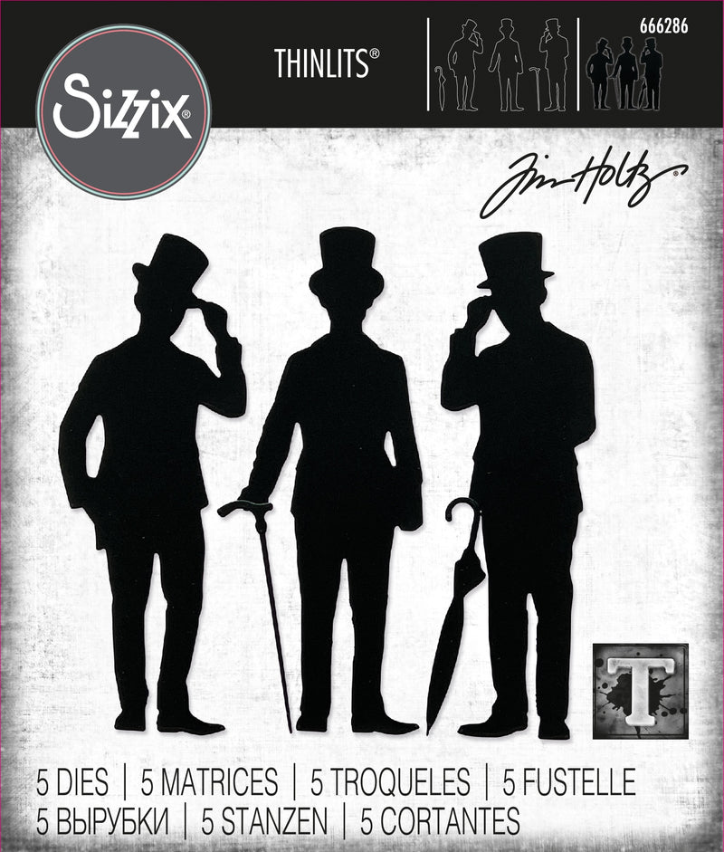 Sizzix Thinlits Dies by Tim Holtz Gentlemen