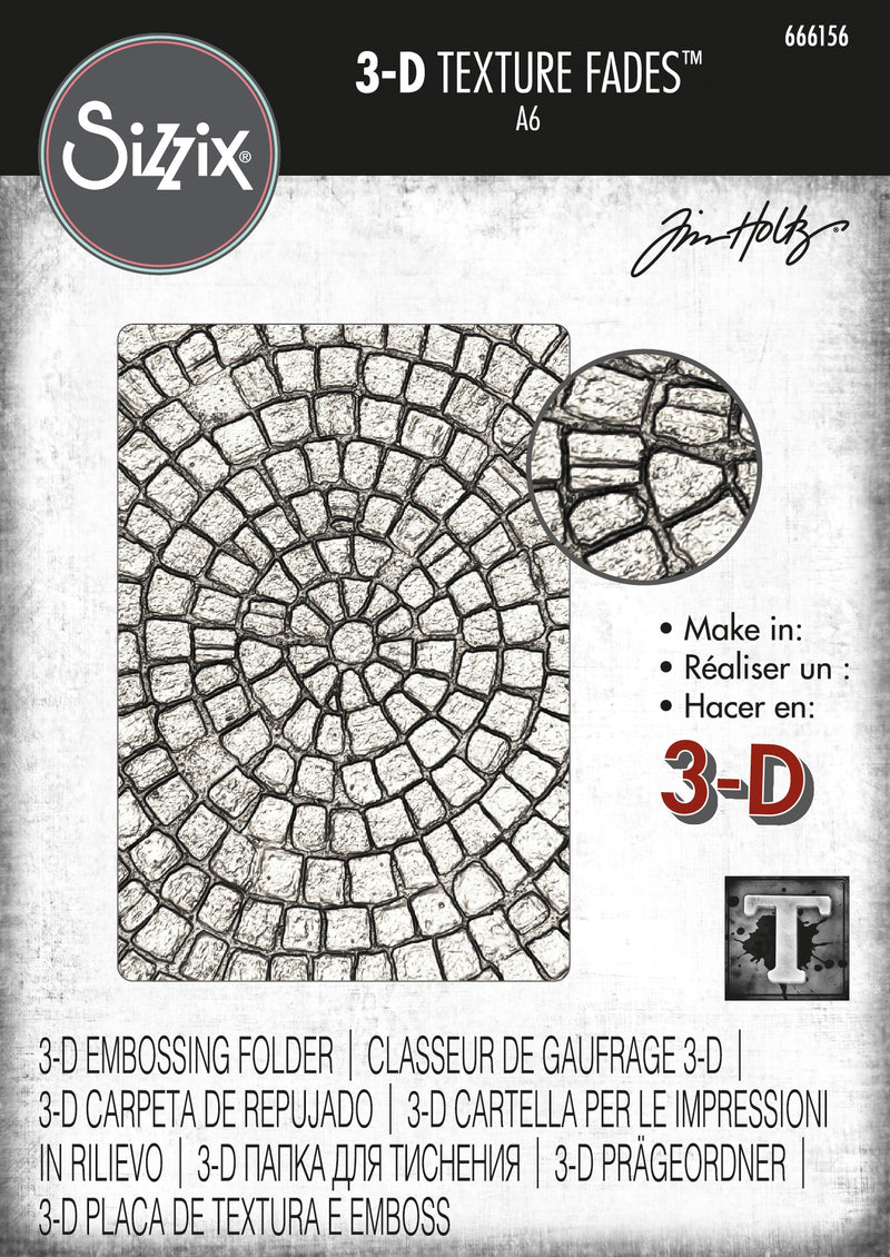 Sizzix 3D Texture Fades by Tim Holtz Mosaic