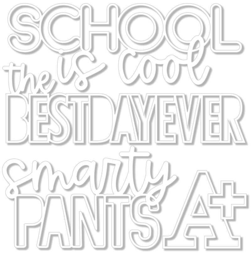 School Is Cool Cut Outs - Smarty Pants