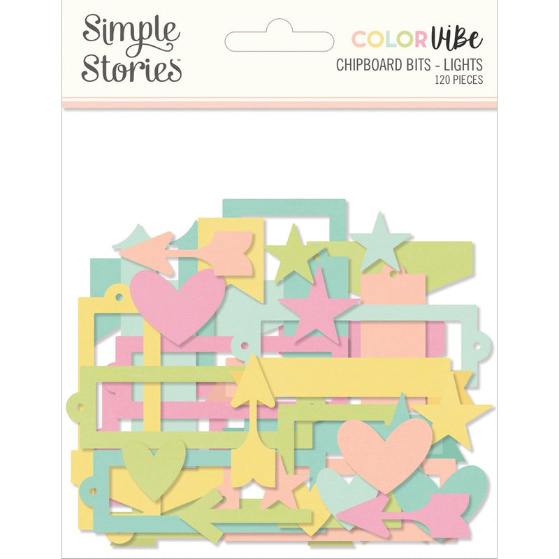 Color Vibe Chipboard Bits & Pieces - Lights
