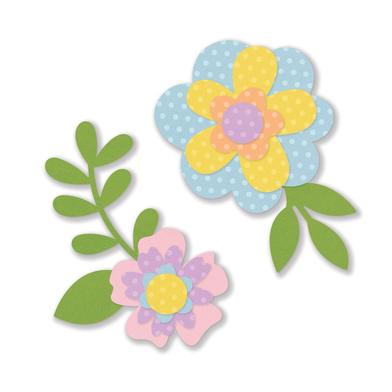 Color Vibe Flowers Bits & Pieces - Spring
