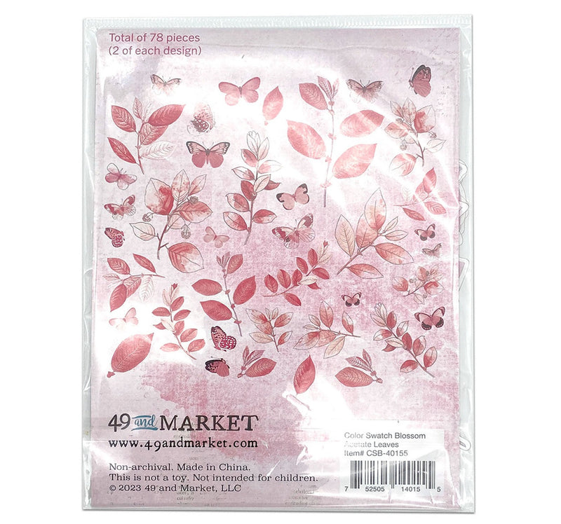 Color Swatch Blossom Acetate Leaves