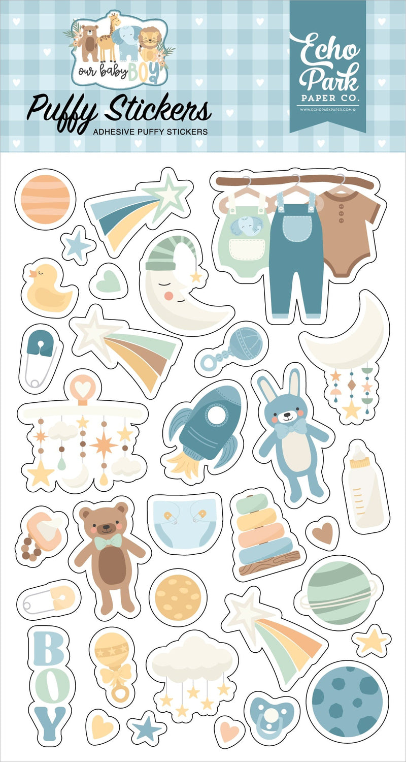 Our Baby Boy Puffy Stickers