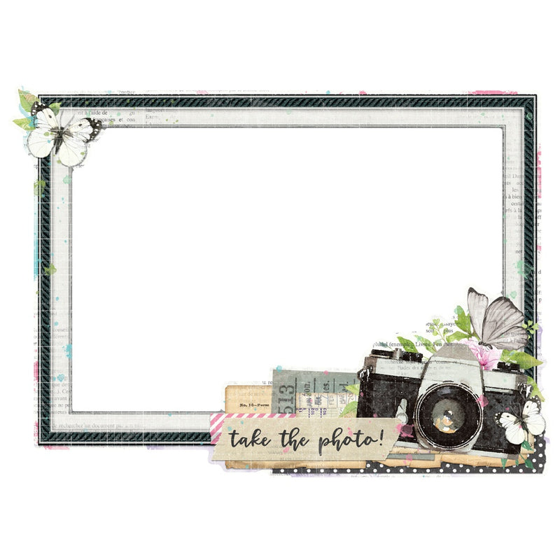 Simple Vintage Life In Bloom Chipboard Frames